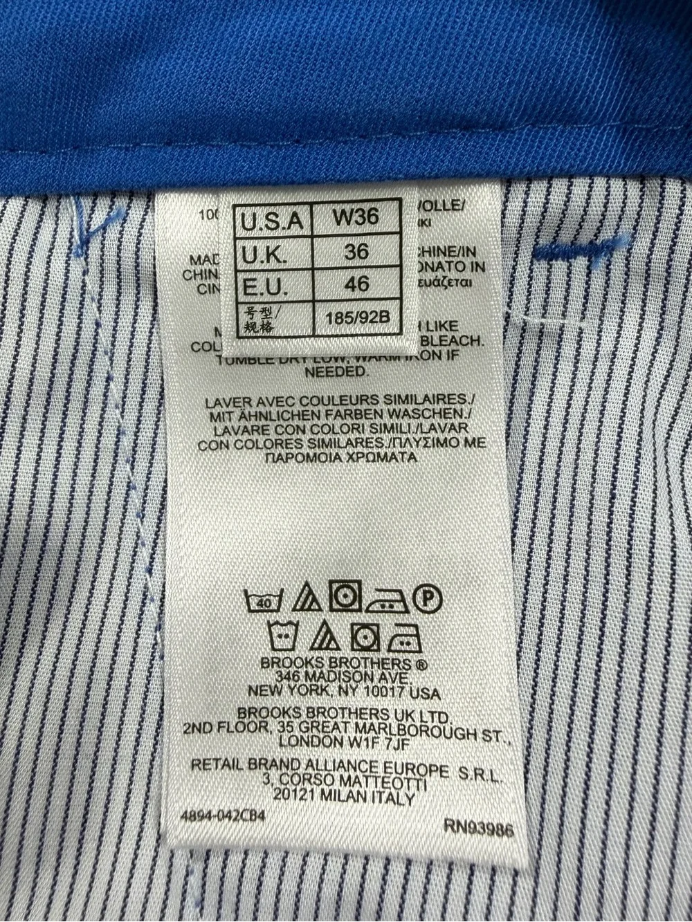 Brooks Brothers new tags